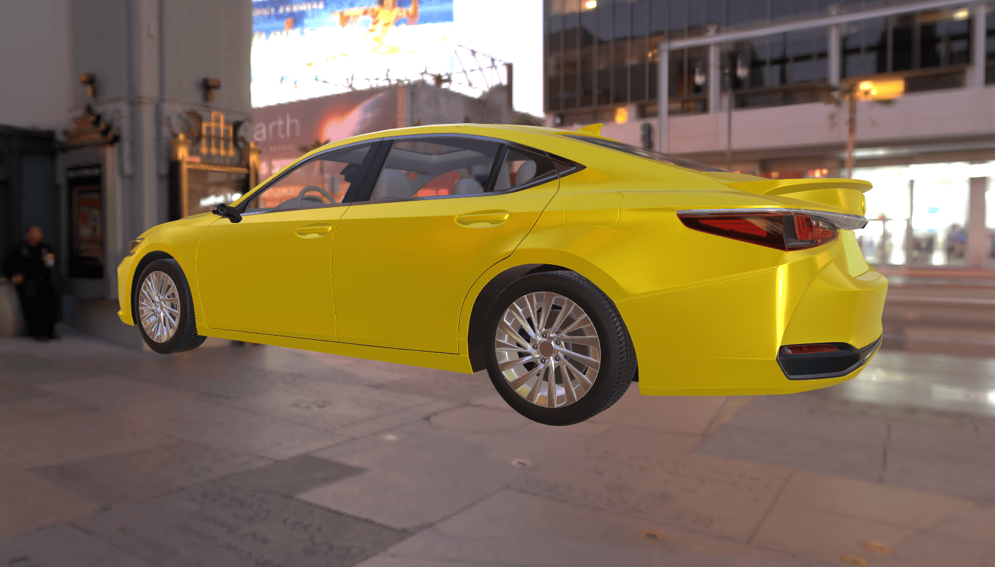lexus_es_Yellow